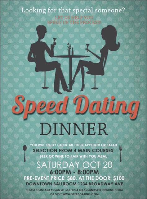 speed dating matchmaking event